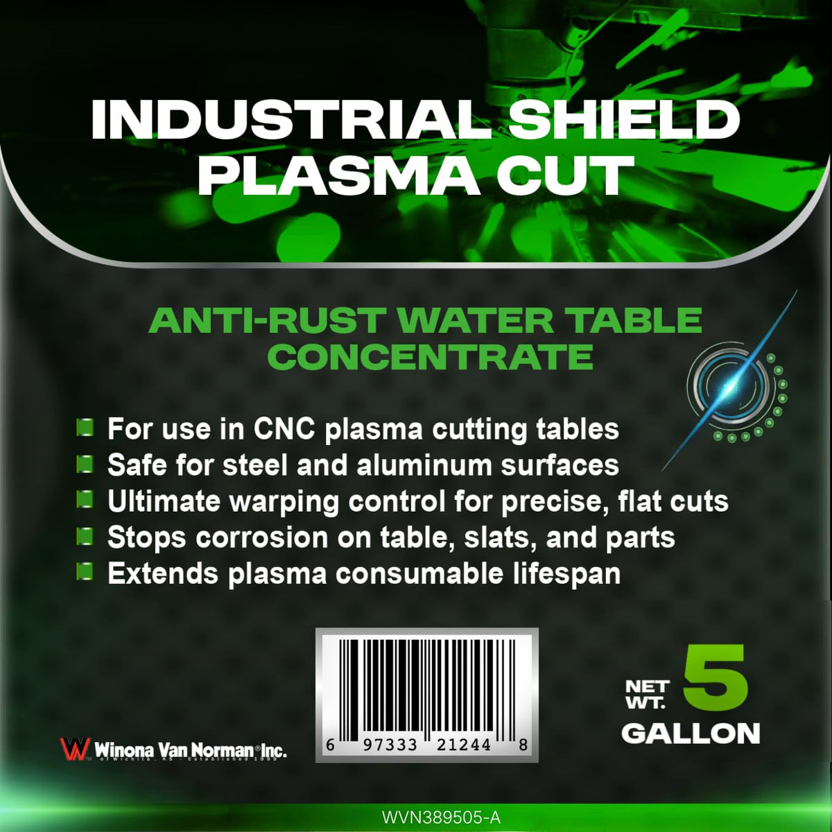 Industrial Shield Plasma Cut