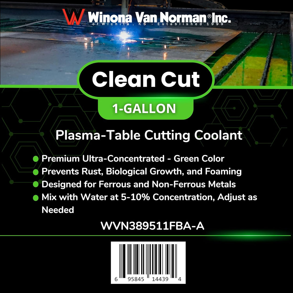 Clean Cut Plasma Coolant